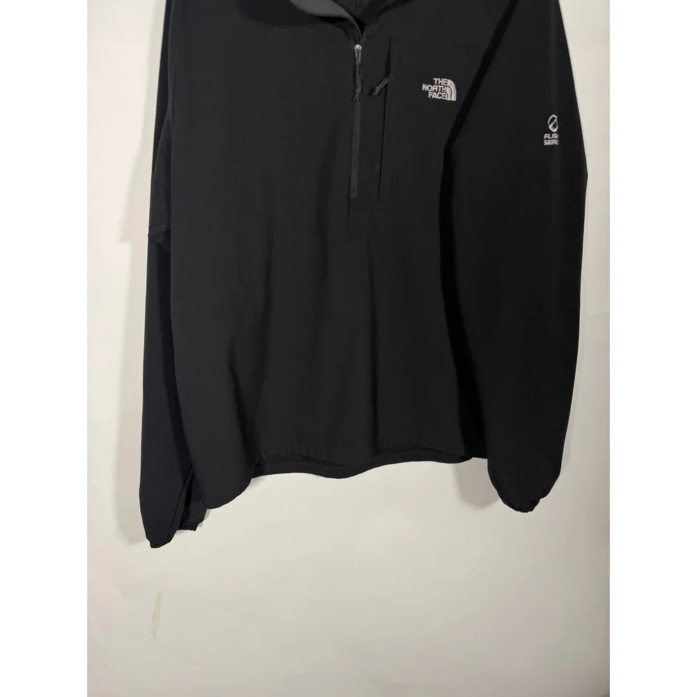 The North Face Flight Series Mens Black Quarter Zip Pullover Softshell Jacket L